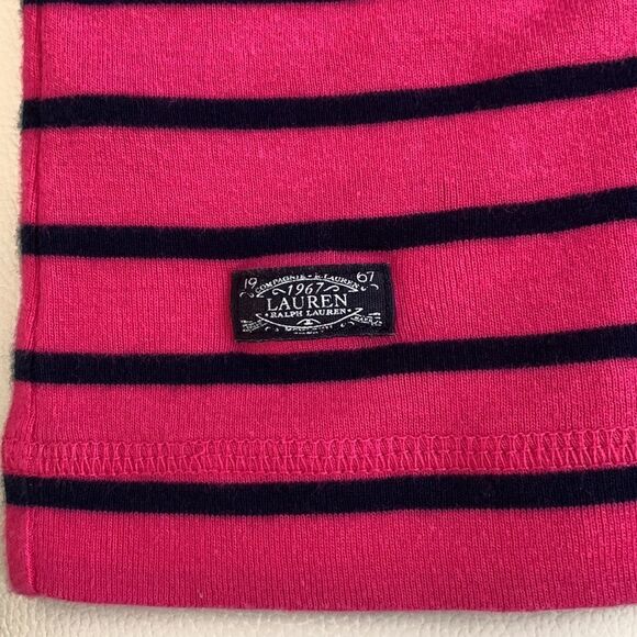 Lauren Ralph Lauren Cotton Striped Women’s T-Shirt Size L - Picture 8 of 11